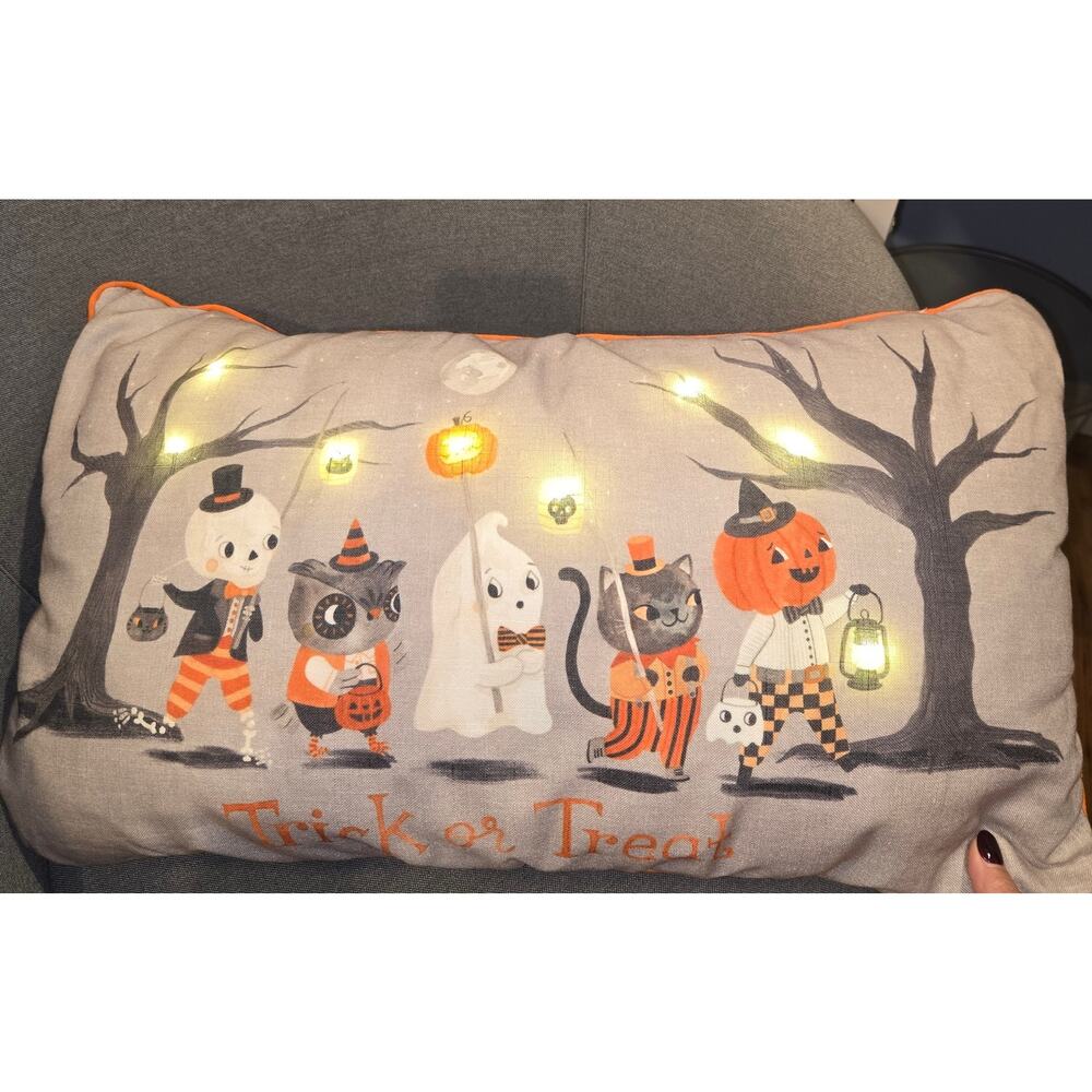 Trick or Treat light up pillow Cynthia Rowley